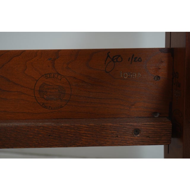 Seely Cherry Queen Size Pencil Post Bed For Sale - Image 16 of 16