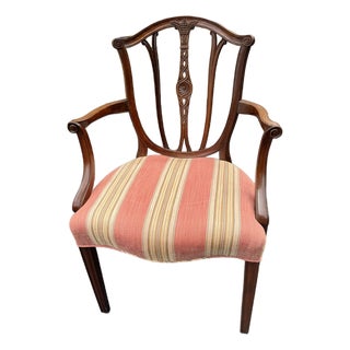 Nice Hepplewhite Style Mahogany Armchair For Sale