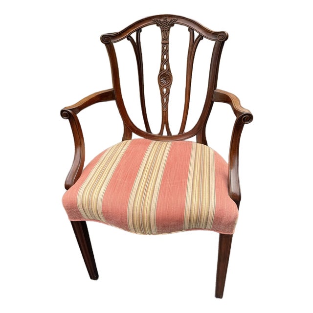 Nice Hepplewhite Style Mahogany Armchair For Sale