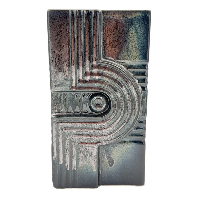 Brutalist Ceramic Vase by Jakob Roland, Germany, 1960s For Sale