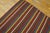 1900s Multicolor Striple Kilim Antique n.w. Persian Flat-Weave Rug 6' X 6'6" Wool Carpet For Sale - Image 4 of 6