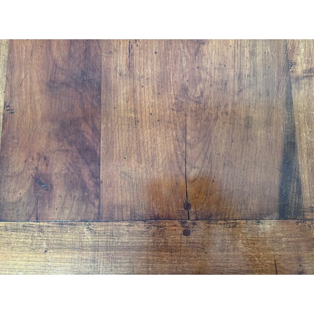 19th Century European Farmhouse Worktable/Refectory Table With 3 Drawers For Sale - Image 14 of 15