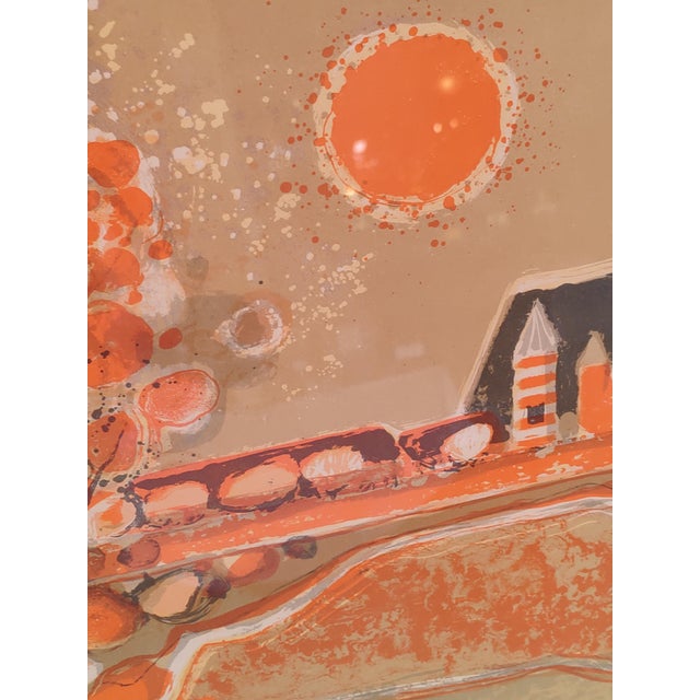 Frédéric Menguy, Landscape, 1970s, Lithograph For Sale - Image 4 of 8