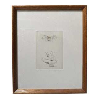 Charles Bragg Seven Deadly Sins Signed Engraving Print - Thou Shalt Not For Sale