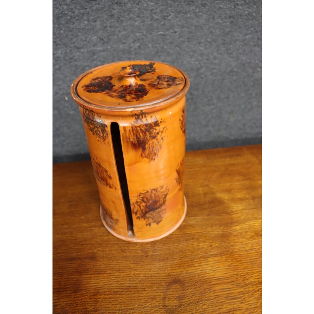 David T. Smith Studio Pottery Stoneware Paper Towel Holder For Sale In Philadelphia - Image 6 of 9