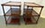 Mid 20th Century Vintage Regency Style Wood Three Tiered Library Side Tables on Casters- A Pair For Sale - Image 5 of 18
