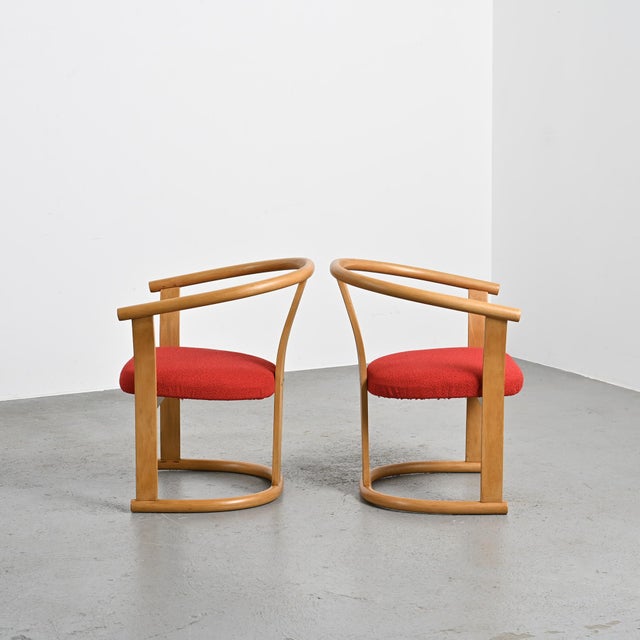 Beech Armchairs by Isamu Kenmochi, 1960s, Set of 2 For Sale - Image 13 of 18