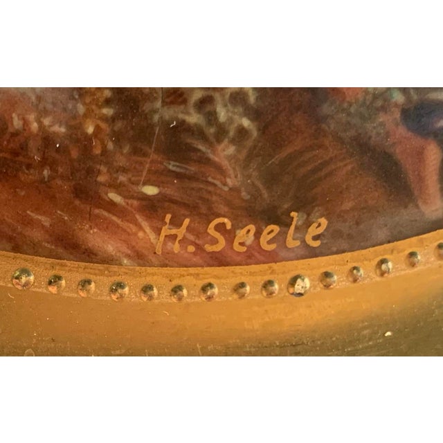 Ceramic Royal Vienna Hand Painted Odysseus and Nausikao Artist Signed H. Seele Plate For Sale - Image 7 of 10