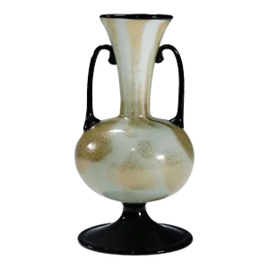 A Soffiato Glass Vase with Aventurine by Fratelli Toso (attr.), Murano ca. 1930s