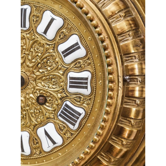 Gold Baroque Style Wall Clock For Sale - Image 8 of 11