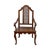 This Antique Viennese Walnut Cane Seat Arm Chair, dating to the late 19th century, exudes timeless elegance with its...