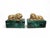 Metal Antique European Malachite Boxes with Gilt Bronze Lion Mounts, 1900 For Sale - Image 7 of 16