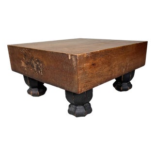Meiji Go Game Board Goban Kaya Low Keyaki Table, Japan For Sale