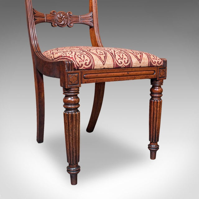 Pair of Antique Hall Chairs, English, Reception Seat, Morning Room, William IV For Sale - Image 12 of 12