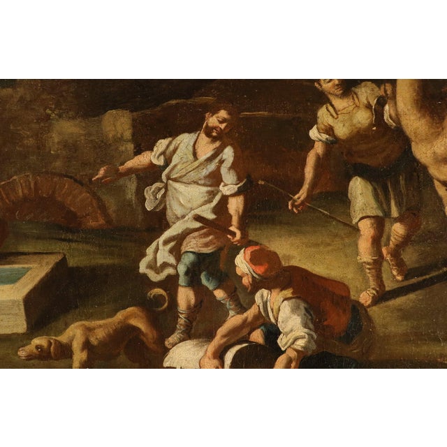 Workshop of Francesco De Mura, Rebecca at the Well, 1770, Oil on Canvas For Sale - Image 6 of 15