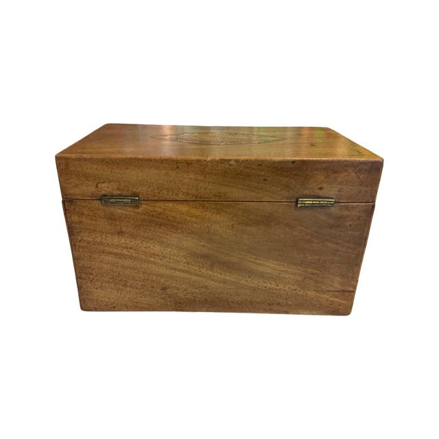 Late 19th Century Tea Caddy With Inlay Shell For Sale In Austin - Image 6 of 9