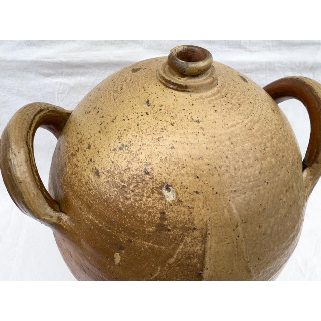 Antique French Stoneware Vinegar Jar / Floor Vase, Poitou, C. 1900 For Sale - Image 10 of 18