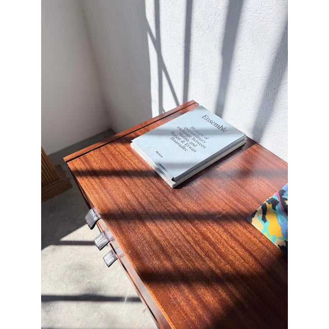 Teak Chest of Drawers with Leather Handles, 1960s For Sale - Image 14 of 18
