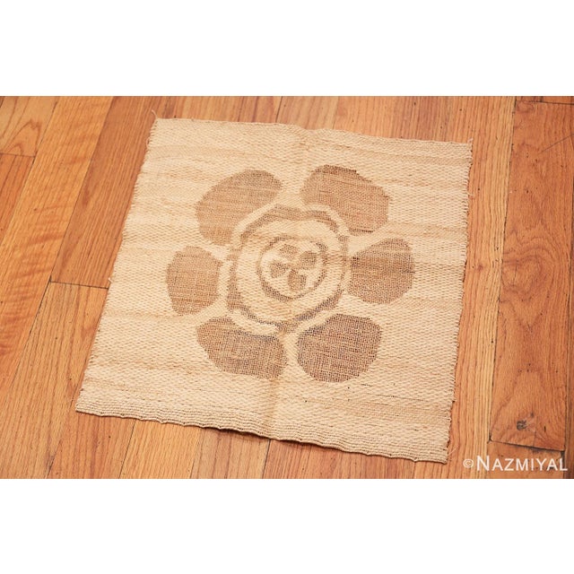 Soft Neutral Vintage Artistic Hans Krondahl Flower Tapestry by Hans Krondahl, country of origin: America, Circa date: Vintage