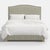 Spritely Home Stoffer Home x Cloth & Company Elsie Bed in Botanical Stripe Olive with Olive Welt, California King For Sale - Image 4 of 9