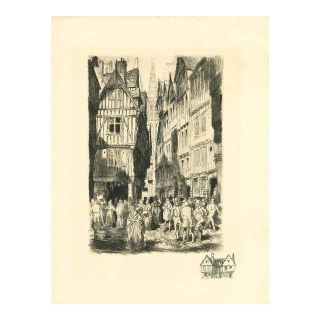 Unknown , Antwerp , Original Etching , Early 20th Century For Sale