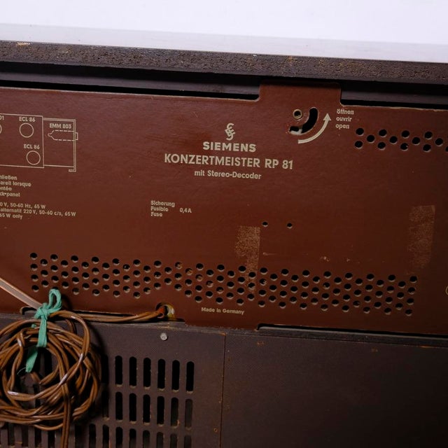 Vintage Konzertmeister RP80 Mobile Stereo from Siemens, 1960s For Sale - Image 16 of 18