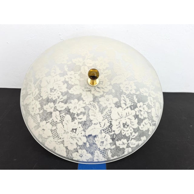 Moe Light Mid Century Floral Damask Flush Light For Sale - Image 4 of 18