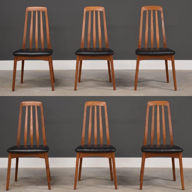 Brown 1960s Modern Teak Dining Chairs by Svegards Markaryd - Set of 6 For Sale - Image 8 of 15