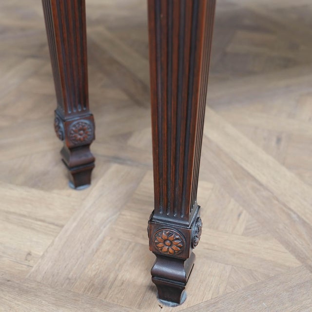 Brown Nvin0610 Vintage Henkel Harris Mahogany Console For Sale - Image 8 of 13