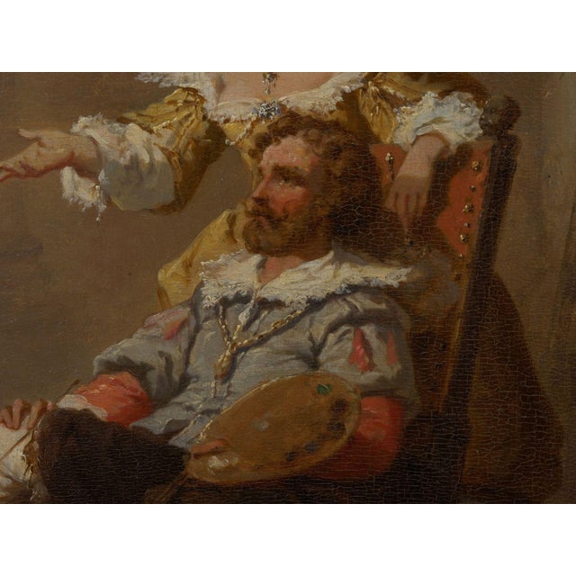 Circa 19th Century Antique Oil Painting by Hendrik Frans Schaefels