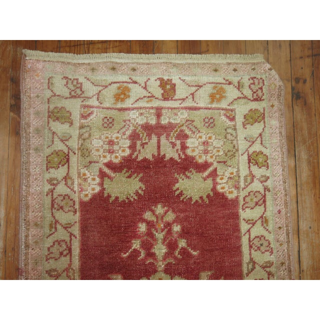 Mid 20th Century Zabihi Collection Narrow Red Turkish Runner - 2'1" x 11'9" For Sale - Image 4 of 7