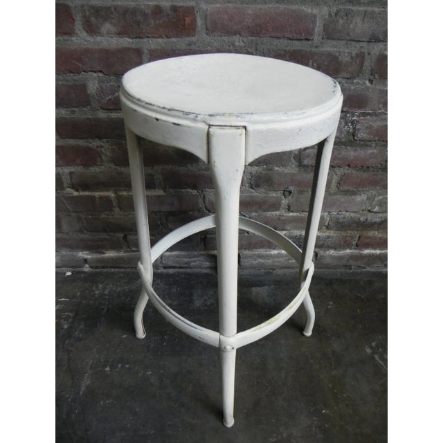 Industrial Steel Stool, 1950s For Sale - Image 11 of 17