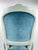 Vintage Louis XV Style Painted Wood Chair With Blue Velvet Upholstery For Sale - Image 11 of 16