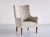 Set of Bouclé & Mahogany High Back Armchairs by Jacob Kjær, Denmark, 1940s For Sale - Image 14 of 14