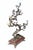 French Bronze Branches with Porcelain Birds and Flowers, Set of 2 For Sale - Image 9 of 18