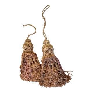 Two Pink Rose Colored Tassels For Sale