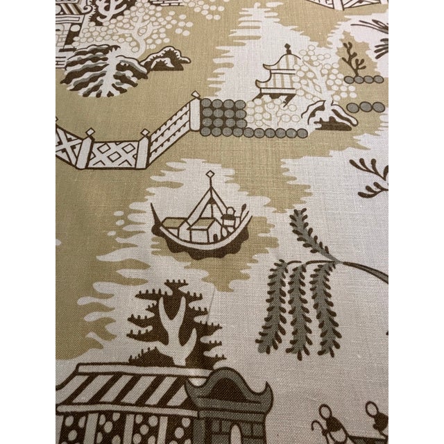 English 12 Yards of Linen Fabric From Brunschwig & Fils For Sale - Image 3 of 6