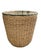 Handcrafted Woven Seagrass Drum Side Table With Glass Top For Sale - Image 4 of 12