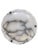 Contemporary 1930s French Art Deco Alabaster Pendant Light, White W/ Charcoal Grey Veining For Sale - Image 3 of 17