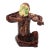 19th Century Monkey Playing Violin, Portuguese Palissy Ware For Sale