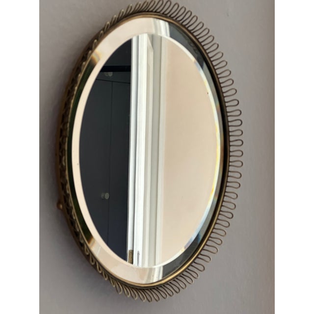 Vintage Brass Mirror with Ball Feet by Josef Frank for Svenskt Tenn, 1950s For Sale - Image 16 of 17