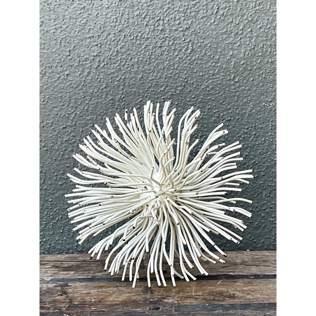 Mid-Century Modern Vintage Metal Wire Form Sculptural Sphere For Sale - Image 3 of 12