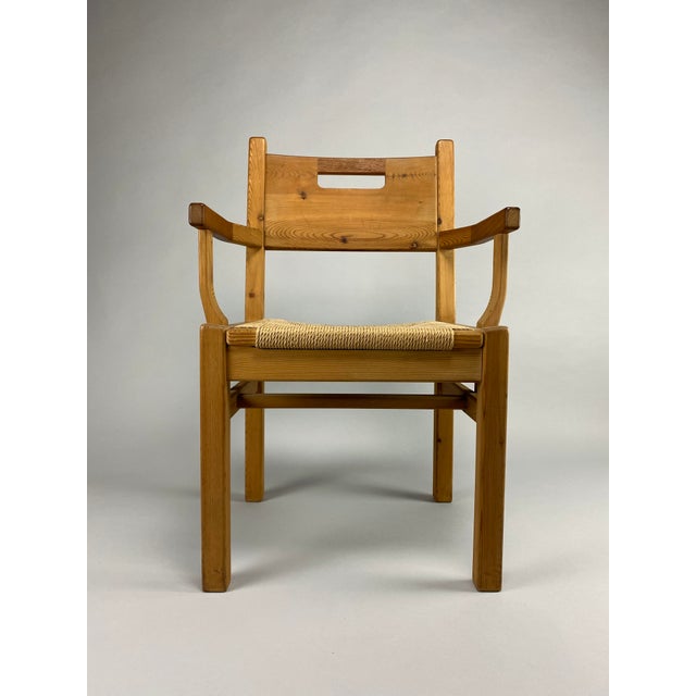 Mid-Century Pine and Papercord Armchair by Tage Poulsen, 1960 For Sale - Image 12 of 17