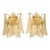Amber Rondini Murano Glass Gold Wall Sconces by Simoeng, Set of 2 For Sale - Image 10 of 10