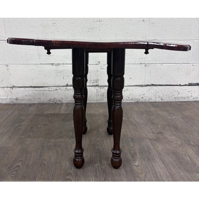 Antique 19th Century Walnut Pembroke Drop Leaf Table For Sale - Image 9 of 10