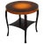 Swedish Art Deco Dark Flame Birch and Golden Elm Side Table With Shelf For Sale