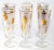 1950s Libbey Golden Foliage Pilsner Glass Set of 6 Frosted With Gold Leaf For Sale In Palm Springs - Image 6 of 13
