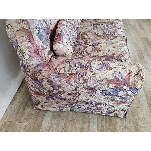 2-Seater Sofa in Floral Fabric, Italy, 1970s For Sale - Image 4 of 15