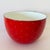 Mid Century Modern Ampler Ejiry Red Enamel Bowl With White Diamonds Kaj Frank Style For Sale - Image 9 of 13