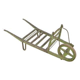 Antique Cart in Weathered Wood For Sale